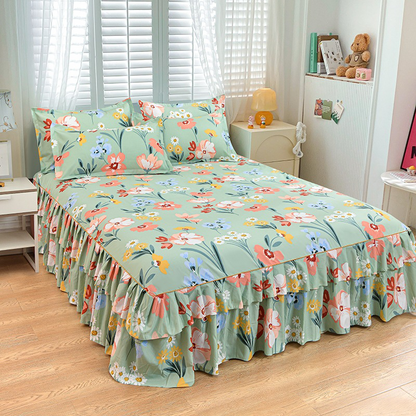 🔥Last Day Sale 50% OFF⏰3-Piece Ruffled Bed Skirt Set🛏️