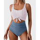 🌸Spring Sale 60% OFF💃Women's Tummy Control Slimming Cutout Tie Knot One Piece Swimsuit👙
