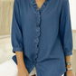 ⏳Time-Limited Special 60% Off⏰Women's Casual Ruffle V-Neck Shirt | Soft, Breathable & Flattering High-Low Hem ✨