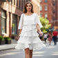 🌸Spring Sale 60% OFF🎁👗Women's Elegant Layered Ruffle Sleeve Dress – Effortless Style for Every Occasion💃