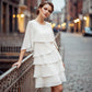 🌸Spring Sale 60% OFF🎁👗Women's Elegant Layered Ruffle Sleeve Dress – Effortless Style for Every Occasion💃