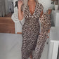 👗New Arrival 60% OFF!🥰🐆Women's V-Neck Leopard Print Dress🎁