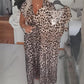 👗New Arrival 60% OFF!🥰🐆Women's V-Neck Leopard Print Dress🎁