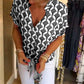 💖Last Day Sale 60% OFF💖🎁Short-Sleeved V-Neck Printed Casual Top