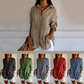 🌸Spring Sale 60% OFF⏰Classic Pleated Textured Single-Breasted Lapel Shirt for Women