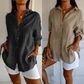 🌸Spring Sale 60% OFF⏰Classic Pleated Textured Single-Breasted Lapel Shirt for Women