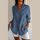 🌸Spring Sale 60% OFF⏰Classic Pleated Textured Single-Breasted Lapel Shirt for Women
