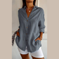 🌸Spring Sale 60% OFF⏰Classic Pleated Textured Single-Breasted Lapel Shirt for Women