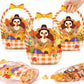 ✨🐰Easter Goodie Bags Plastic Candy Gift Bags with Handle Bunny Chick Pattern Transparent Treat Bags