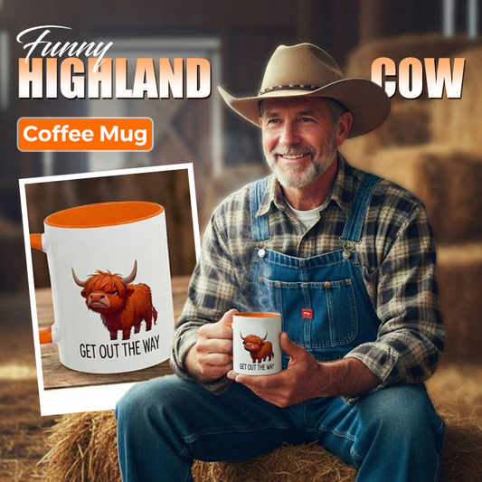 🔥Last Day Sale 60% OFF⏰🍵🐂Funny Highland Cow Coffee Mug🔥