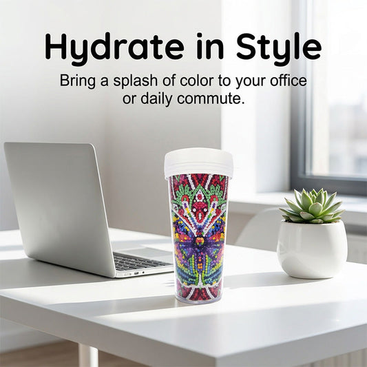 🔥 Limited Time Offer 💎🎨 Creative Rhinestone Art Water Cup Craft Kit✨