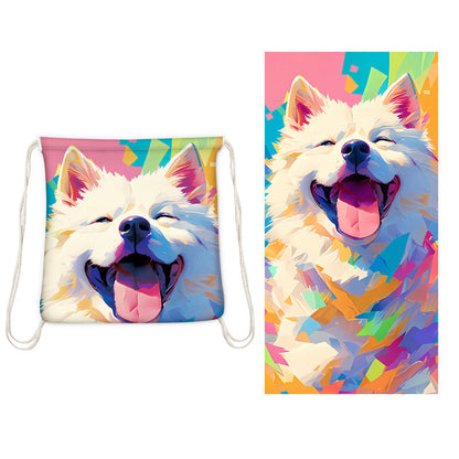 🔥LIMITED TIME 60% OFF!⏰50K+ SOLD!🏖️2-in-1 Printed Beach Towel Backpack🎁