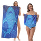🔥LIMITED TIME 60% OFF!⏰50K+ SOLD!🏖️2-in-1 Printed Beach Towel Backpack🎁