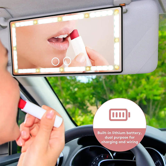 🌸Spring Sale 60% OFF🪞💡Car Visor Makeup Mirror with 3 Color Lights🎁