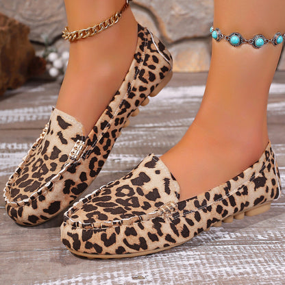 🌸Spring Sale 60% OFF🌸🐆👡Women's Fashion Leopard Print Patchwork Loafers🎁
