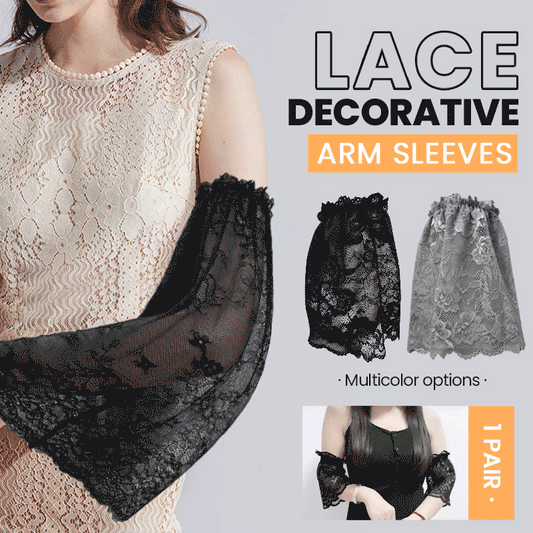🌸Spring Sale 60% OFF🪶✨ Delicate Lace Arm Sleeves, Multi-Use for Arm & Pants Cuff Decor 🎀👖