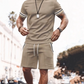 ⏳Time-Limited Special 60% OFF⏰Men's Striped T-Shirt & Shorts 2-Piece Set👍