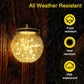 🔥Last Day Sale 60% OFF⏰☀️Solar Crackle Glass Jar Light💡