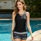🏖️Summer Hot Sale 60% OFF🏝️🩱Women's Tummy Control Tankini Set with Built-In Bra – Flattering Boho Swimwear with Shorts