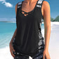 🏖️Summer Hot Sale 60% OFF🏝️🩱Women's Tummy Control Tankini Set with Built-In Bra – Flattering Boho Swimwear with Shorts