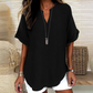 🏖️Summer Hot Sale 60% OFF🏝️👕🌟Fashion Loose Solid Color Short Sleeve Top