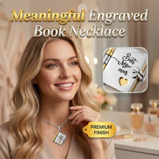 💝Mother's Day Engraved Book Necklace🎁