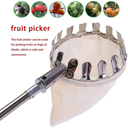 🍎 60% OFF NOW! 🧺 Fruit Picker Head Basket – Durable Design, Easy Attach & Perfect for Reaching High Branches Without a Ladder 🌳