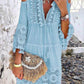🏖️Summer Hot Sale 60% OFF🏝️👗Women's Loose Cotton Linen Embroidered Dress🌸