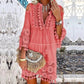 🏖️Summer Hot Sale 60% OFF🏝️👗Women's Loose Cotton Linen Embroidered Dress🌸