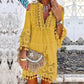 🏖️Summer Hot Sale 60% OFF🏝️👗Women's Loose Cotton Linen Embroidered Dress🌸