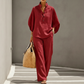 ⌛Limited Time Sale 50% OFF🔥Women‘s Stand-Collar Top & Pants Set – Chic, Versatile, Effortlessl