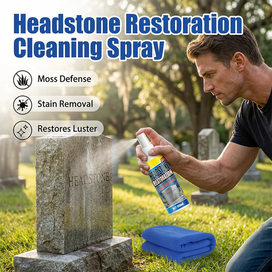 🔥Buy More Save More⏰🎁Headstone Cleaning & Restoration Spray – Remove Stains Instantly