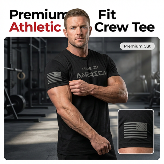 🔥Last Day Sale 60% OFF⏰💪Men's Athletic Fit Crew Neck Tee👕🏃