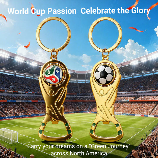 🏆⚽2026 World Cup Trophy Beer Bottle Opener Keychain🎁