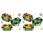🏆World Cup Fan Gear Sale⚽🍟🍔Soccer Stadium Snack Tray 3-Piece Set🔥