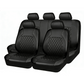 ⏳Time-Limited Special⏰🥳💞50K+ SOLD!⚡9-Piece Quilted Faux Leather Seat Covers – Car Interior Accessory ⏰