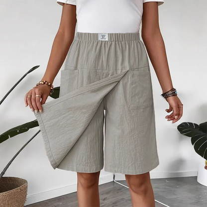 ⌛Limited Time Sale 50% OFF🔥🌿Flattering Asymmetrical Skort with Essential Pockets – Skirt Elegance Meets Shorts Practicality