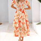 🔥Summer Hot Sale 60% OFF💃Women's Floral Square Neck Puff Short Sleeve Smocked Tiered Dress