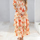 🔥Summer Hot Sale 60% OFF💃Women's Floral Square Neck Puff Short Sleeve Smocked Tiered Dress