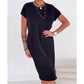 ⏳Limited-time 60% off⏰Women's T-Shirt Dress – Soft, Pockets, Effortless Midi👗