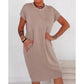 ⏳Limited-time 60% off⏰Women's T-Shirt Dress – Soft, Pockets, Effortless Midi👗