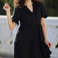 🏖️Summer Hot Sale 60% OFF🏝️👗Women's V Neck Ruffle Casual A-Line Flowy Swing Shift Dress