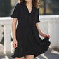 🏖️Summer Hot Sale 60% OFF🏝️👗Women's V Neck Ruffle Casual A-Line Flowy Swing Shift Dress