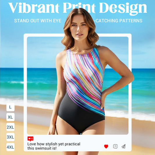 🏖️Summer Hot Sale 60% OFF🏝️Women's Printed One-Piece Swimsuit🩱