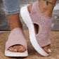 🏖️Summer Hot Sale 60% OFF🏝️👡Women's Breathable Knit Platform Sandals🎁