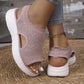 🏖️Summer Hot Sale 60% OFF🏝️👡Women's Breathable Knit Platform Sandals🎁