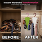 🥳2026 HOT SALE🥳💞50K+ SOLD!⚡Multi-Functional V-Shaped Double Sided Hanger Storage Rack