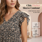 🏖️Summer Hot Sale 60% OFF🏝️Women's Summer V-Neck Ruffle Sleeve Floral Peplum Top