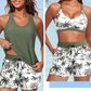 🔥2026 Hot Sale 50% OFF✨🩱👙Women's 3-Piece Swimsuit Tankini Set with Shorts🎁