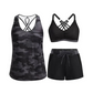 🔥2026 Hot Sale 50% OFF✨🩱👙Women's 3-Piece Swimsuit Tankini Set with Shorts🎁